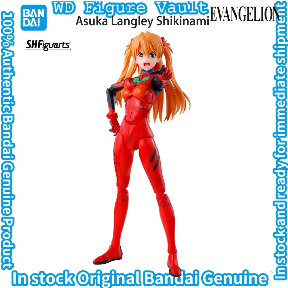 

In stock Bandai S.H.Figuarts Evangelion series Asuka Langley Shikinami Figures Anime Model Genuine Boxed Toy Gift
