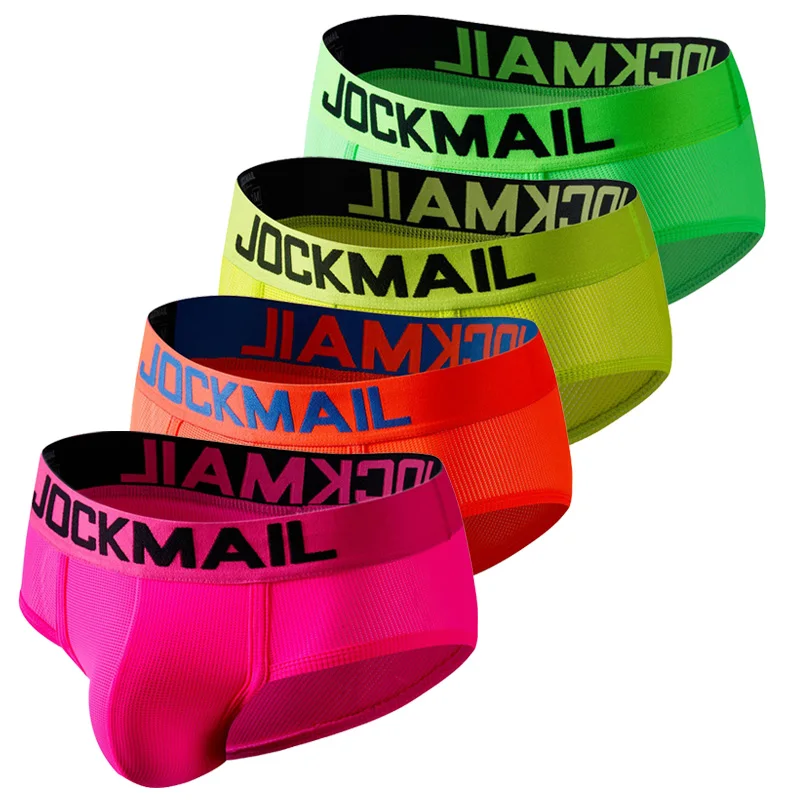 Jockmail Nieuwe Mannen Ondergoed Driehoek Ondergoed Mesh Ademend Sport Fitness Brave Persoon Boxer Hombre Sexy Ropa Interieur Hombre