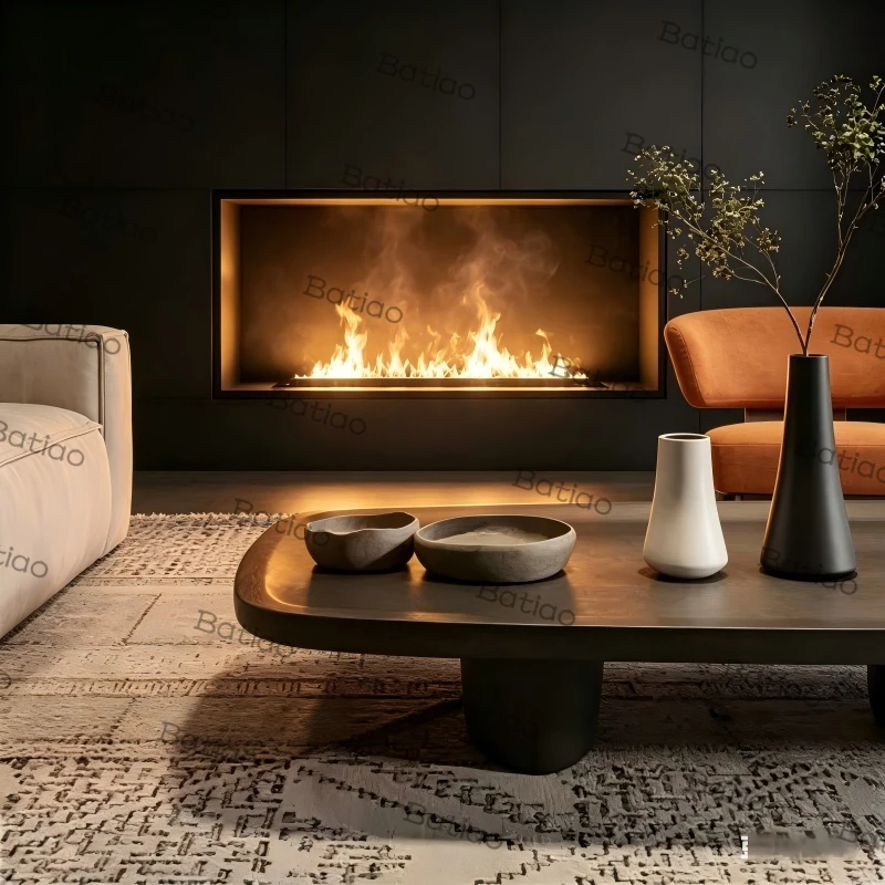 

Open Concept Living Water Vapor Fireplace imitation fireplace flame Panoramic Mist Humidifier 360° 3D Flame Effect firebox