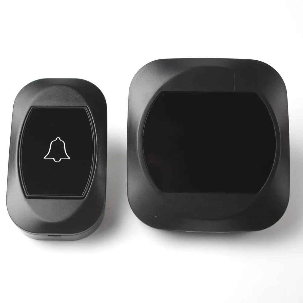 Waterproof Wireless Doorbell with Clock 60 Rings 5 Volume Chime 150M Remote Led Light Home Eu Plug  100-240V Door Bell for Home