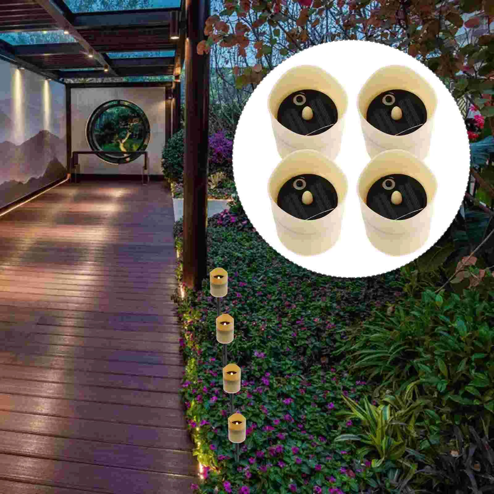 

Small Candles Solar Light Flicker Electric Lamp Rechargeable Tea Lights