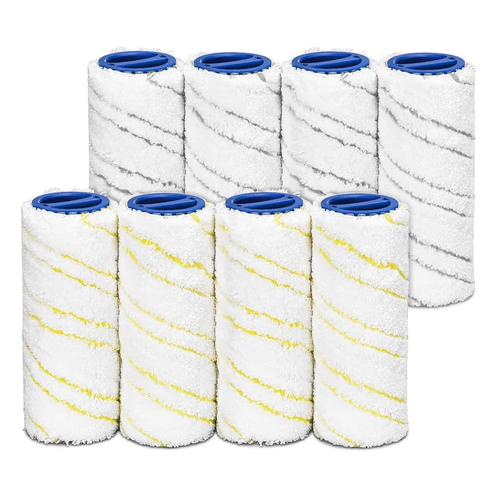 

8 Piece Roller Set for FC7 FC5 FC3 FC3D EWM2 Electric Hard Floor Cleaner, Replacement Rollers