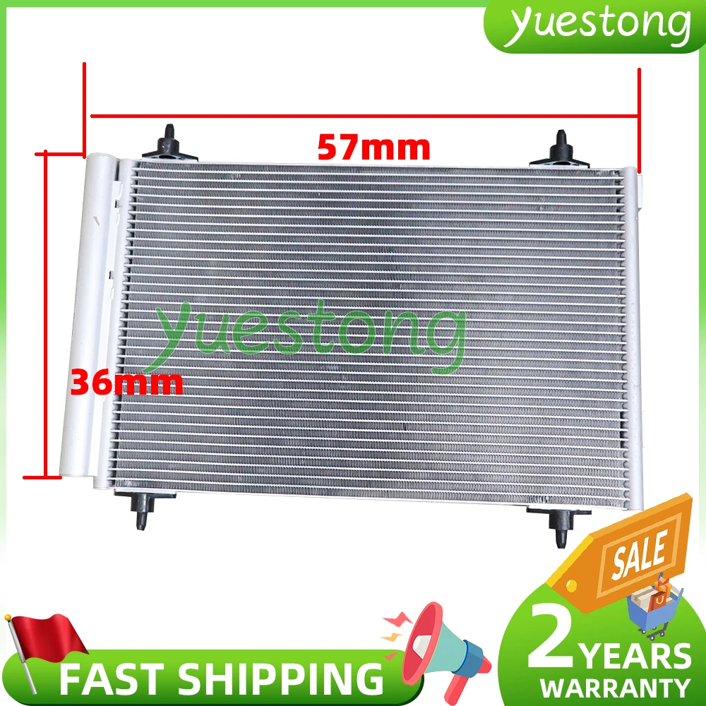 

For 9682531580 Peugeot 308 3008 PARTNER TEPEE RCZ CITROEN DS4 Air Conditioning Condenser 6455HN 6455HT 9650545480 9650631480
