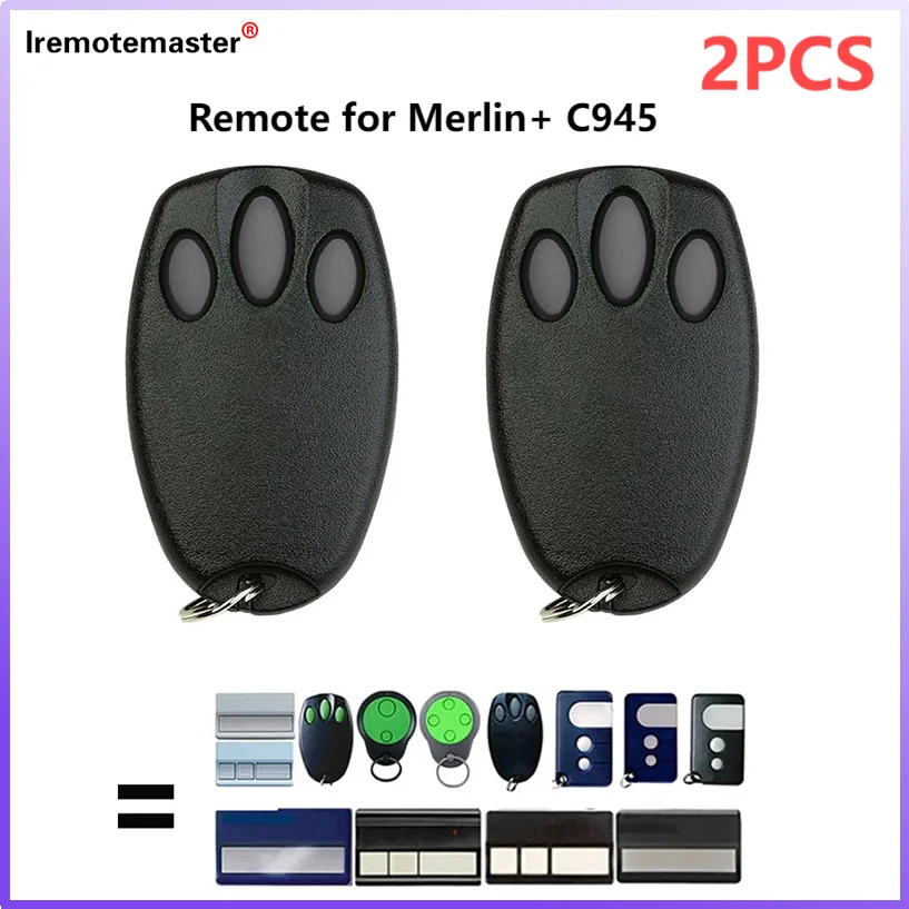 2PCS Gate Remote Control Garage Door Commands 433.92mhz 94335E 84335EML 1A5639-7 Merlin C945 C940 C943 CM842