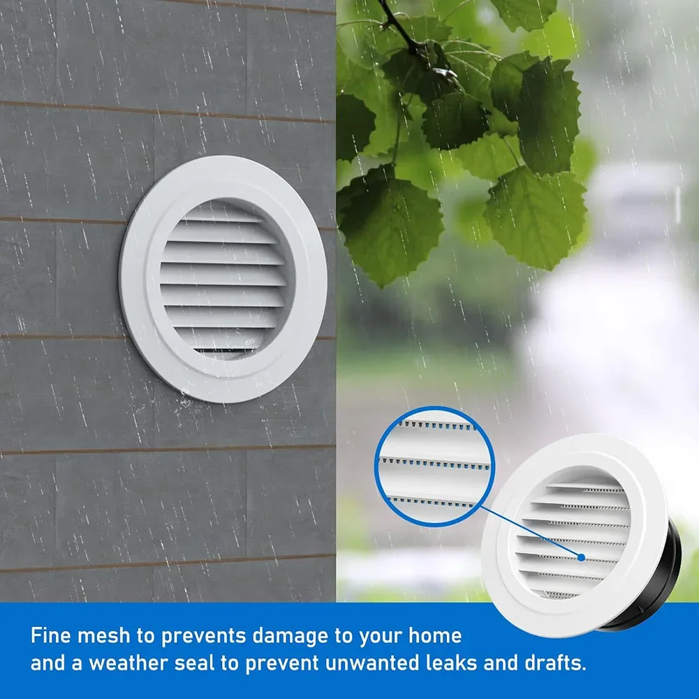 Ontluchter Extract Kleprooster Luchtcirculatie Louvre Ventilatieopeningen Cover Ronde leiding Ventilatieafdekking 75 mm 100 mm 125 mm Kanaalopeningen