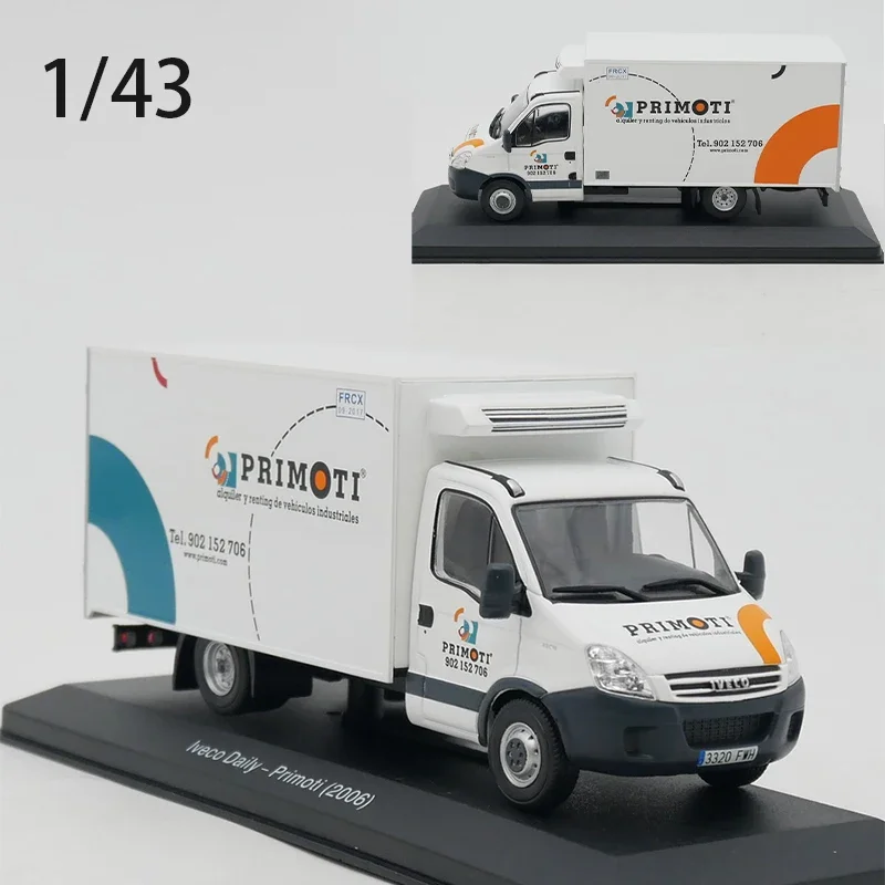 

Модель автомобиля под давлением в масштабе 1/43, Iveco ежедневник Primoti 2006, модель автомобиля из сплава, модель автомобиля Iveco Van, игрушка для мальчиков, коллекционный подарок, сувенир