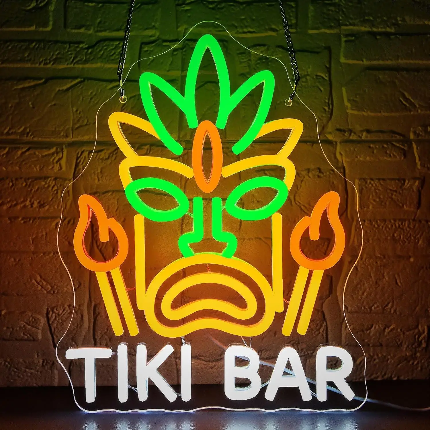 

Tiki Bar Neon Sign USB Dimmable LED Neon Lights for Man Cave Home Bar Beer Store Garage Bedroom Wall Art Decor Birthday Gifts