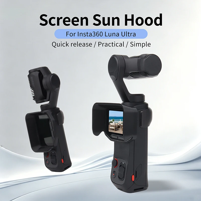 For Insta360 Luna Ultra Camera Screen Sunshade Anti-scratch Cap For INSTA 360 LUNA ULTRA Sun Hood Protective Cover Accessories