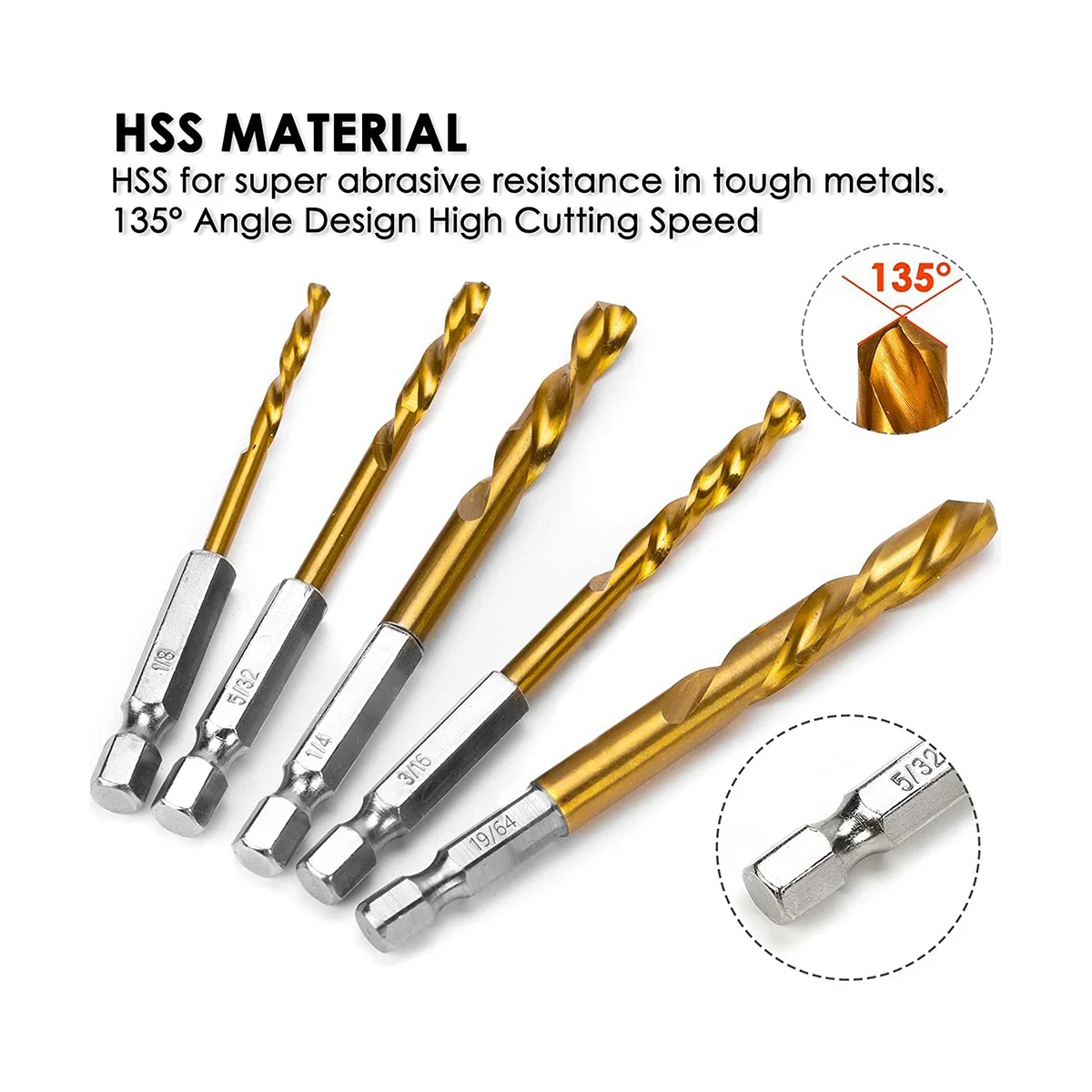 Juego de extractores de tornillos, 11 piezas, Juego de extractores de pernos de fácil extracción, Juego de extractores de brocas inversas para quitar tornillos rotos