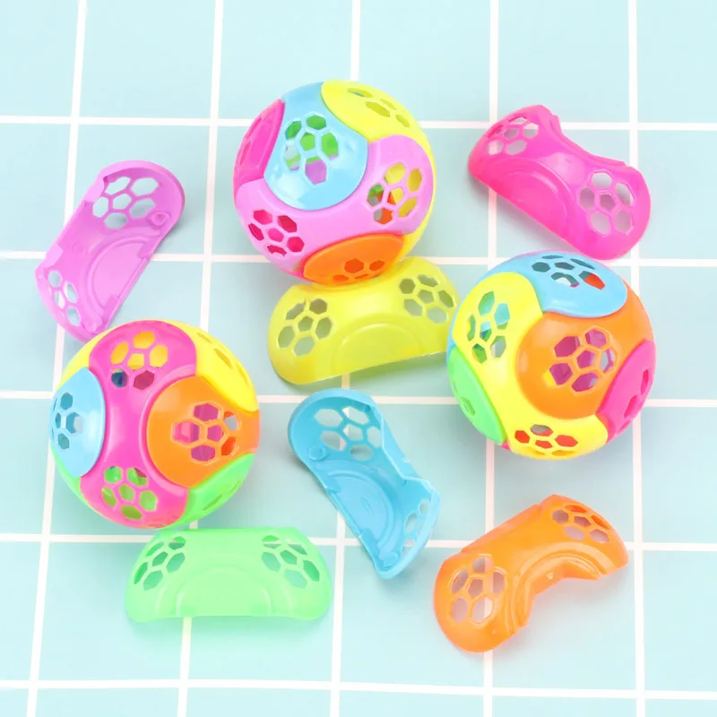 1/3/5pcs giocattoli a sfera assemblati in plastica colorata giocattoli educativi per bambini fai da te smontaggio palla giocattolo regali per l'asilo