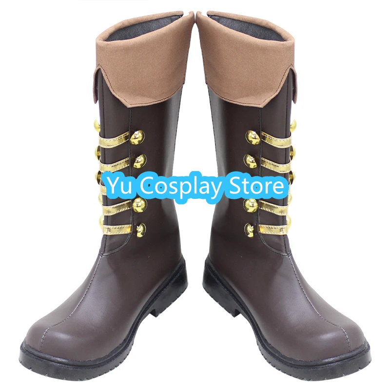 Jogo conjunto estrelas shino hajime cosplay sapatos de couro do plutônio botas de carnaval de halloween adereços feitos sob encomenda