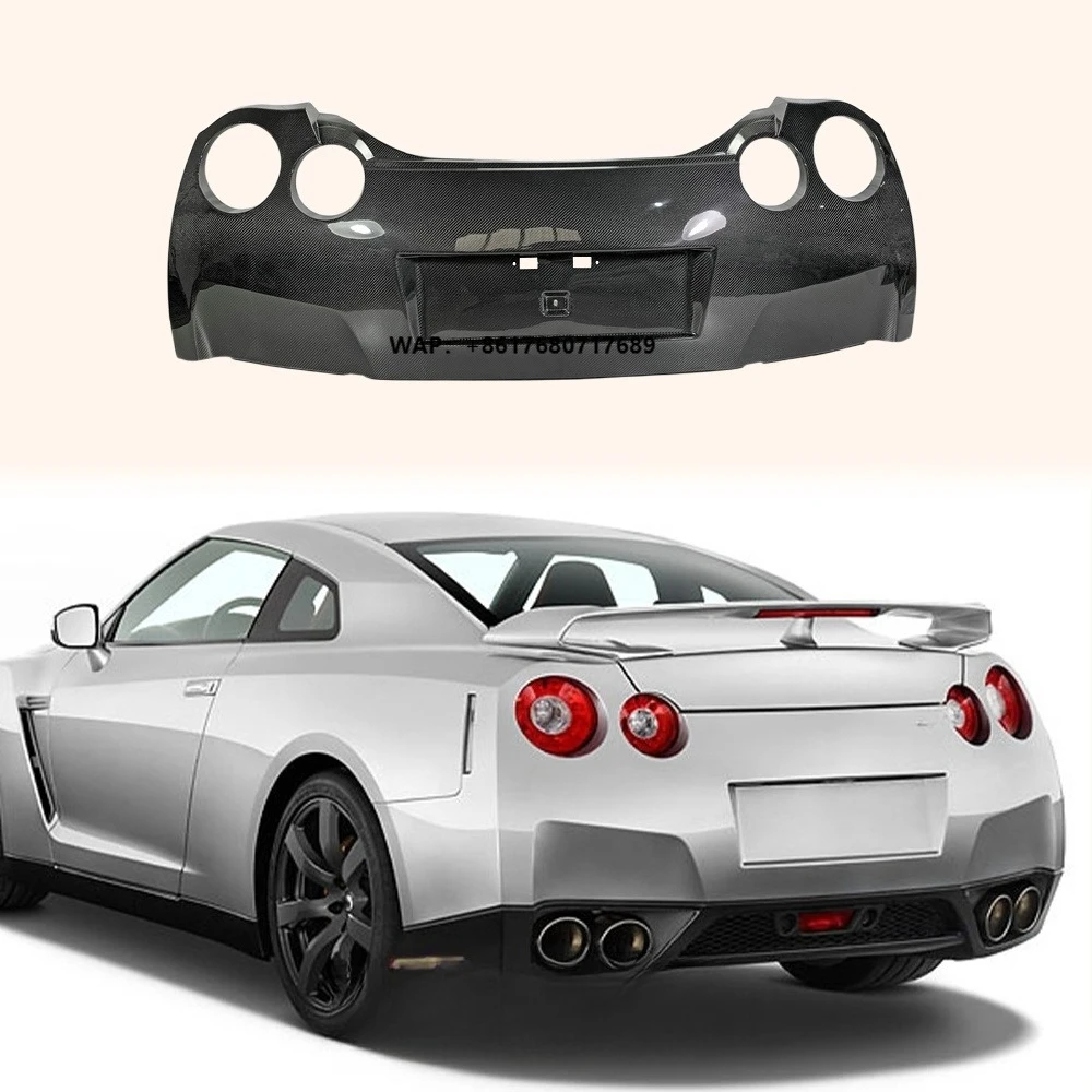 For GTR R35 (08-16 Only) OE Style Carbon Fiber Rear Bumper Cover Body Kit