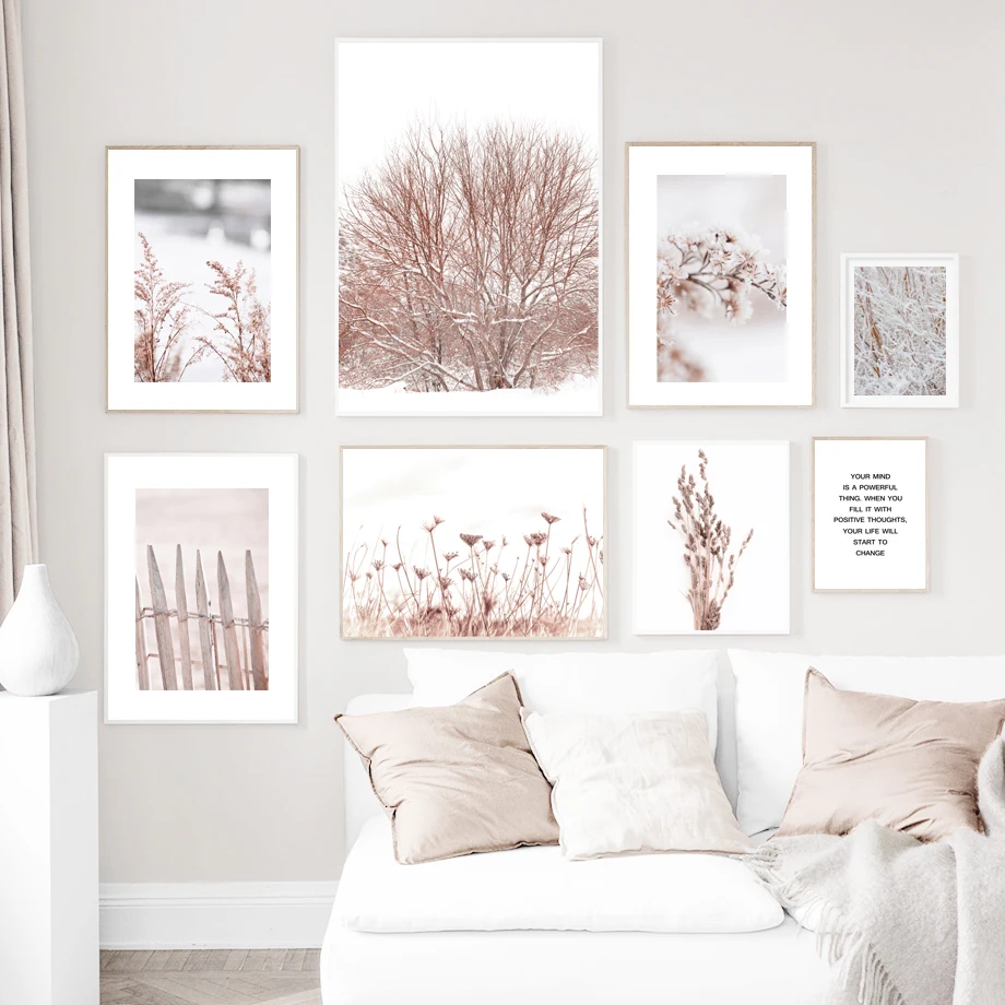 

Winter Natural Scenery Canvas Poster Wall Art, Picture Wall Decoration, Modern Living Room and Room Home Decoration