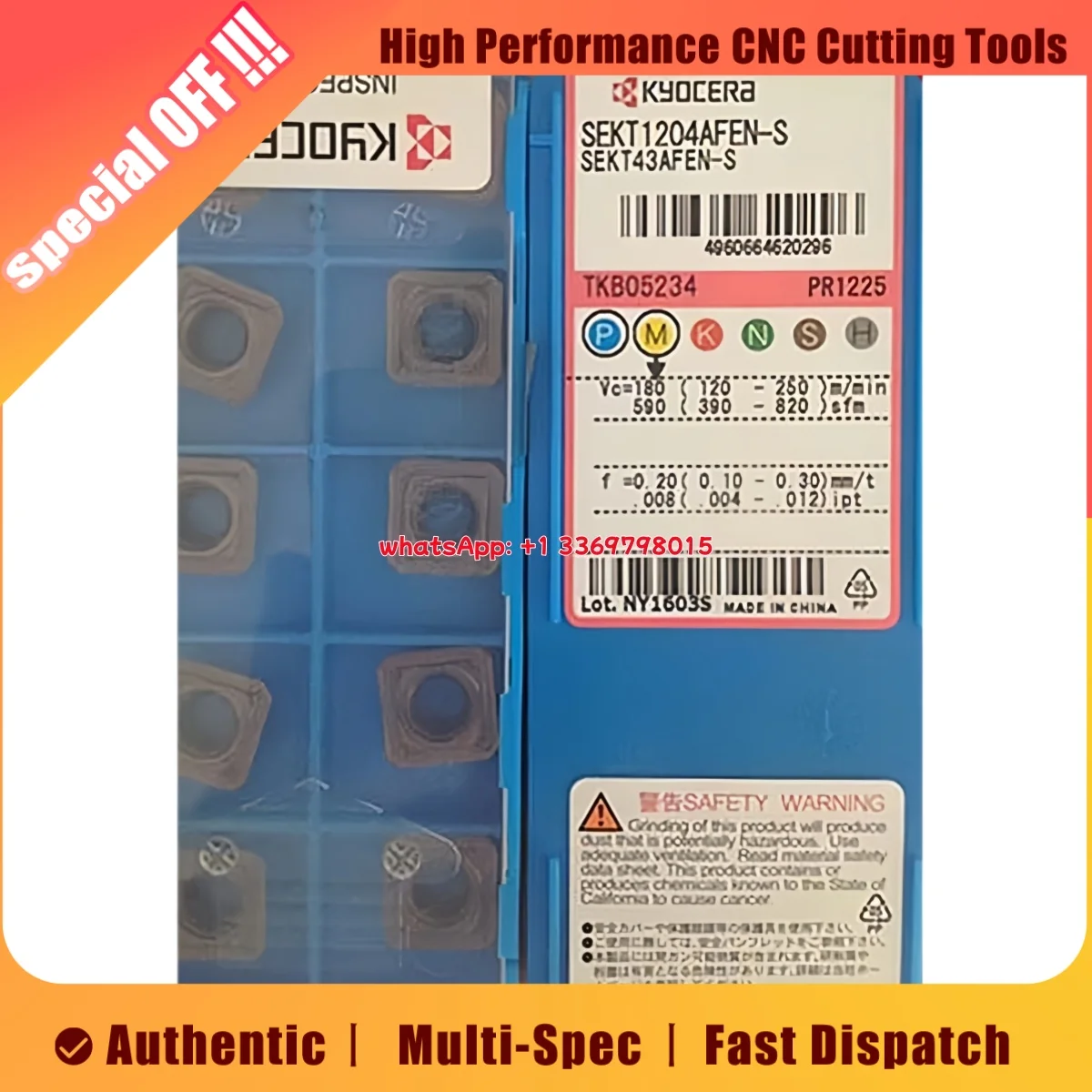 

Original SEKT SEKT1204AFEN-S PR1225 Milling Insert