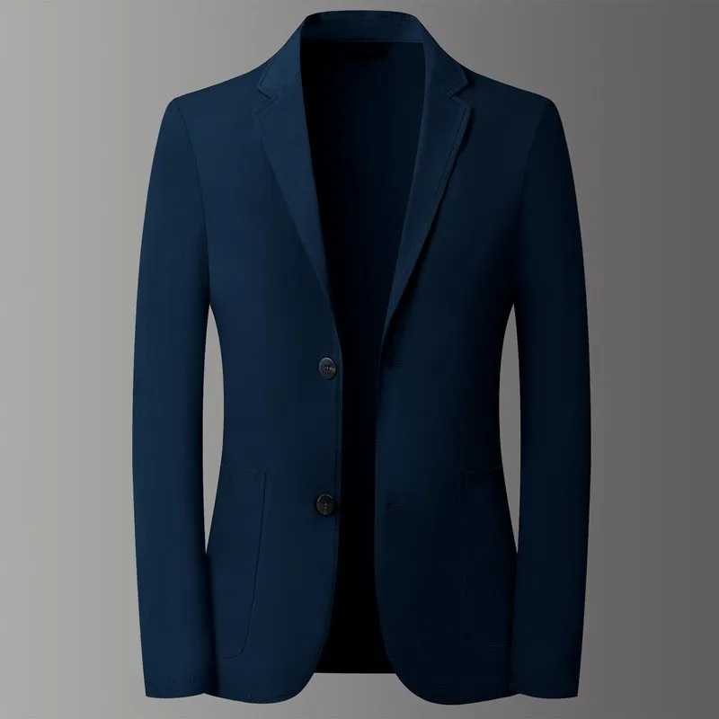 Men Lightweight Suit Sun Protection Clothing Spring Summer Thin Mens Blazer Ice Silk Jacket Smart New Casual Male Suit Coat