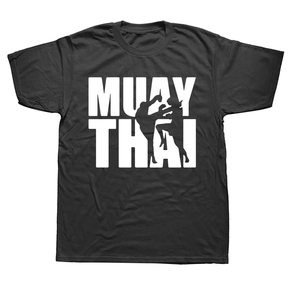 Camisetas divertidas de Muay Thai Fighters para hombre, ropa de calle de algodón Grh, Camiseta corta Sve, regalos de cumpleaños, estilo de verano