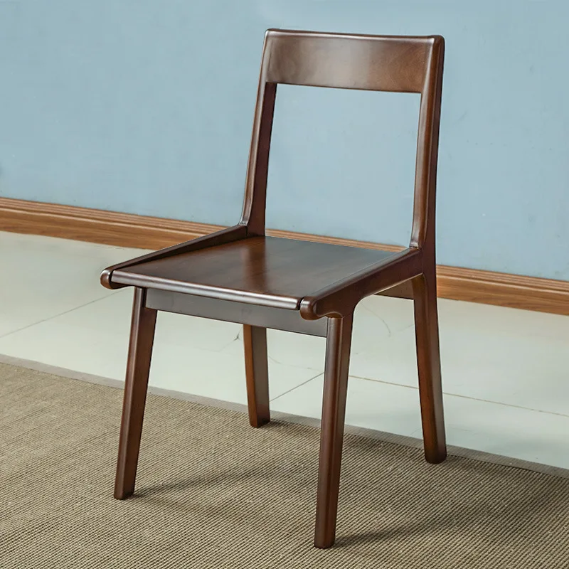 Solid wood dining chair home modern simple dining table chair desk chair leisure stool disassembly Nordic backrest book