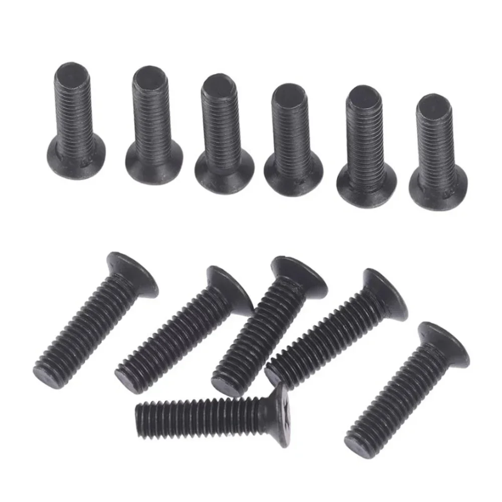 6 Pcs Drill Chuck Shank Adapter Screw Left Hand Thread Fit UNF Fixing Screws M5/M6 22mm Professional Metal Tools Accessories