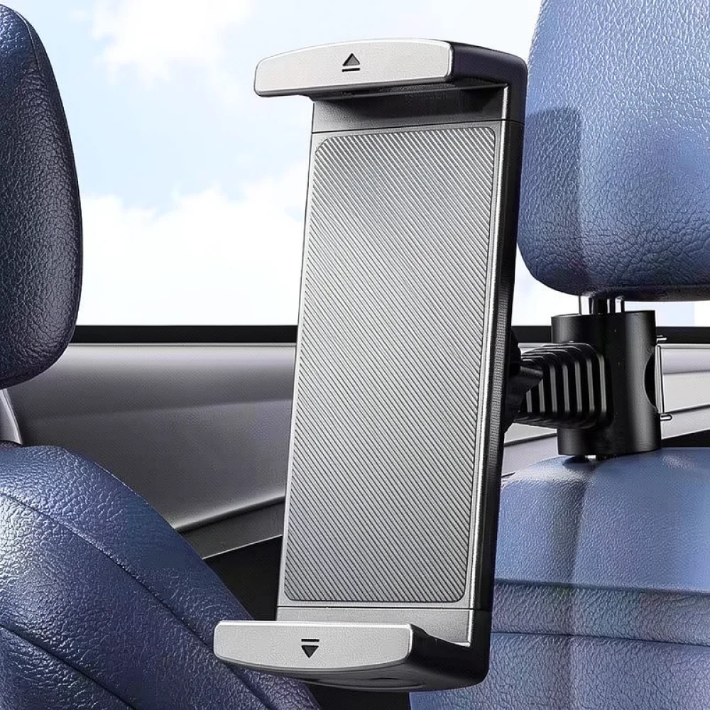 Car Headrest Tablet Holder Adjustable Mount Bracket For iPad Mobile Phone Universal Backseat Stand Vehicle Travel Gear Supplies