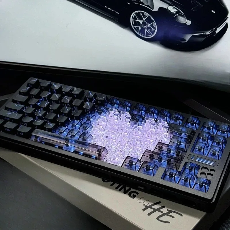 Punk wind magnetic axis keyboard black 80he +