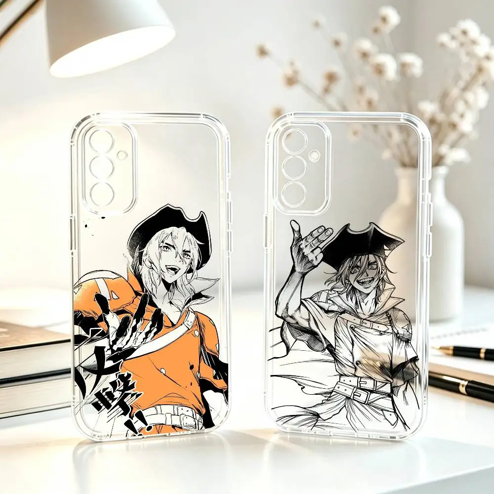 

Dr stone-e R-Ryusui N-Nanami Phone Case For SamsungA10,12,20,21S,30,31,40,50,51,52,70,71 Transparent Cover