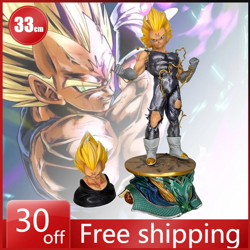 

33cm Dragon Ball Figure Super Saiyan Vegetto PVC Cartoon Action Model Statue Desktop Decoration Statue Model for Kids Gifts Toy