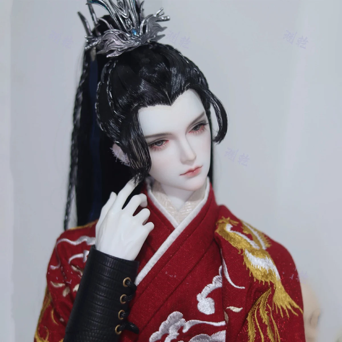 1/4 1/3 Ancient Costume BJD Doll Wig Hanfu Style Retro Long Hair Samurai Wigs For BJD/SD MSD SD13 SSDF Uncle Accessories C2003