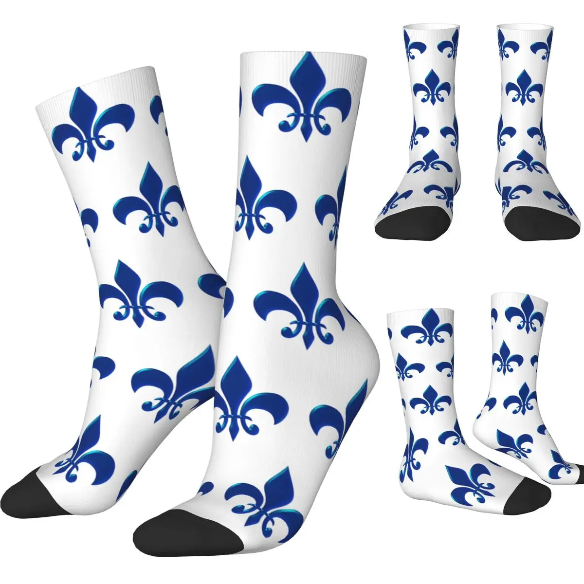 Napoleonic French Regimental Flag Socks Elegant Stockings Couple Breathable Outdoor Sports Socks Autumn Custom Anti Slip Socks