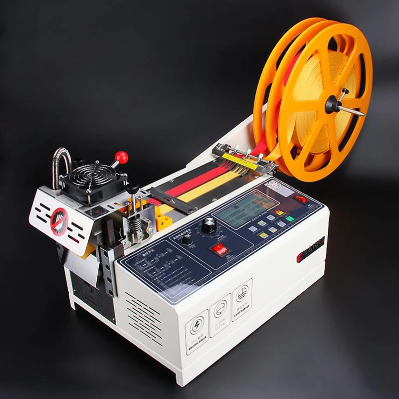 

988T Automatic Hot and Cold Cloth Belt Cutting Machine Velcro Zipper Webbing Elastic Band Eager Cut 220V