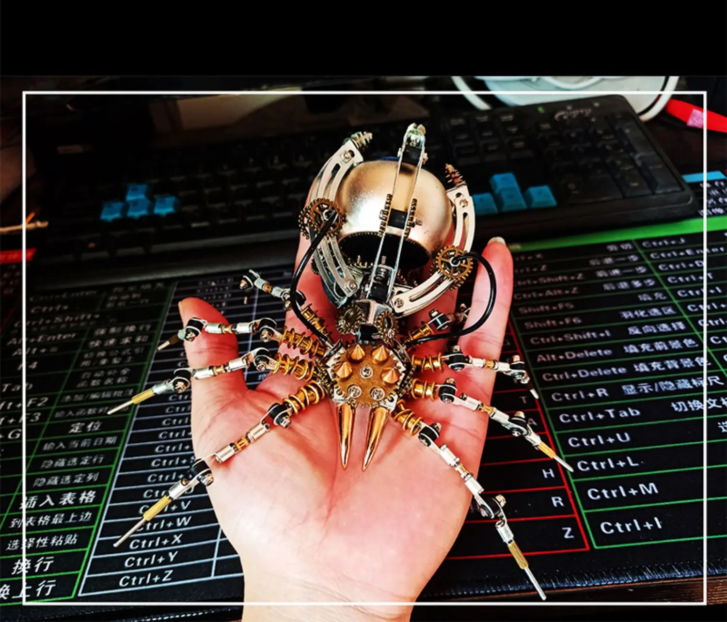 spider speaker handmade 3D DIY  metal assembly model adult difficult assembly mechanical toys to send tools gift ornaments