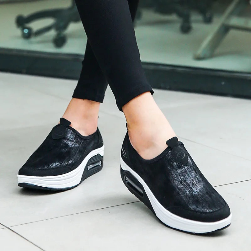 Fashion Women Shoes New Spring Thick-Soled Ladies Shoes Comfortable Sport Height Increase Casual Sneakers tenis feminino WSH4352
