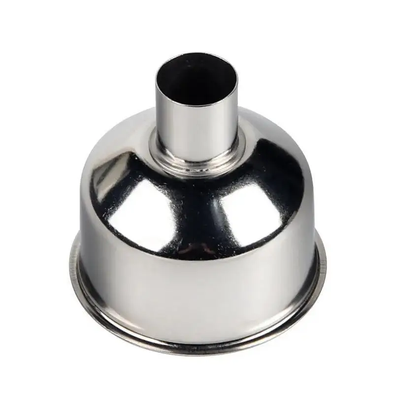 Portable Kitchen 304 Stainless Steel Oil Funnel Conical Oil Bottle Split Bottle Wine Funnel Small Diameter Carry-On Cone Shap...