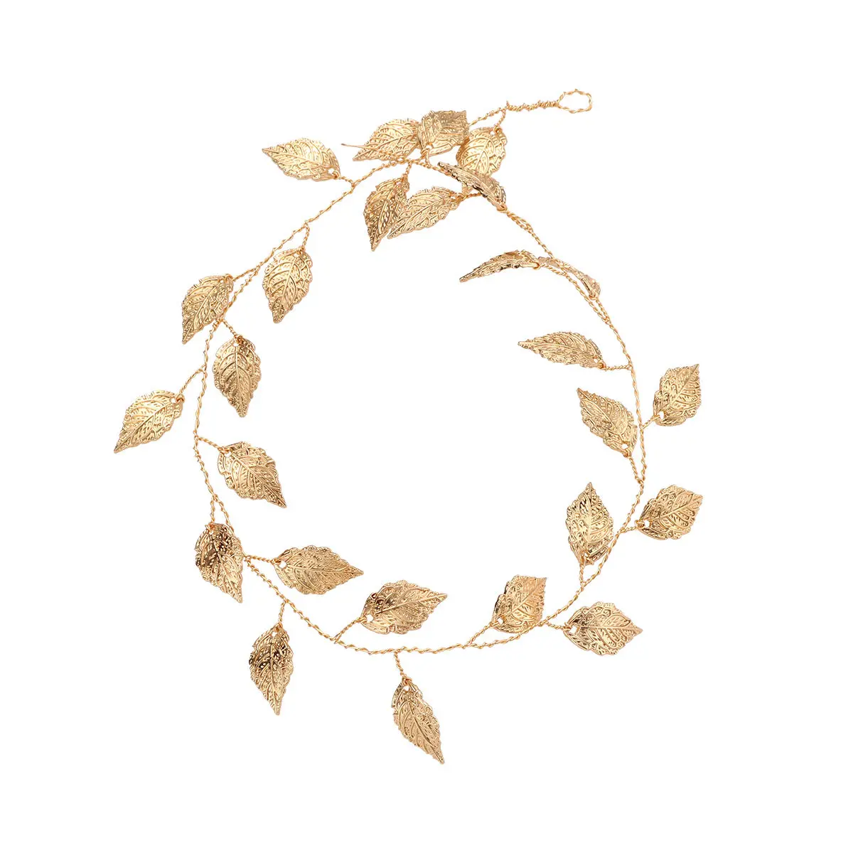 

1Pcs Elegant Leaf Design Hair Chain Headband for Women Wedding Bridal Party Engagement Daily Wear Fashion Hair Hoop Golden