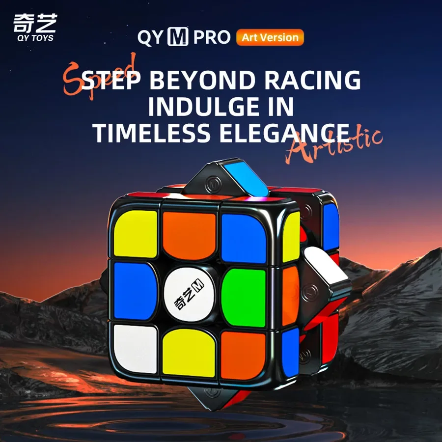 Qiyi M Pro  3x3 Magnetic Magic Cube Art Version Speed Cube Stickerless QY PRO 3X3 Art Edition Cubo Magico Puzzle Toy