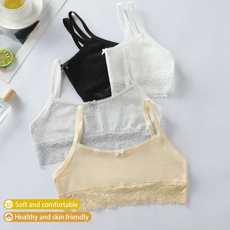 Girls' underwear, vest, developmental period, 6-12-14 years old, lace, large children's bra, girls' primary school, camisole, st