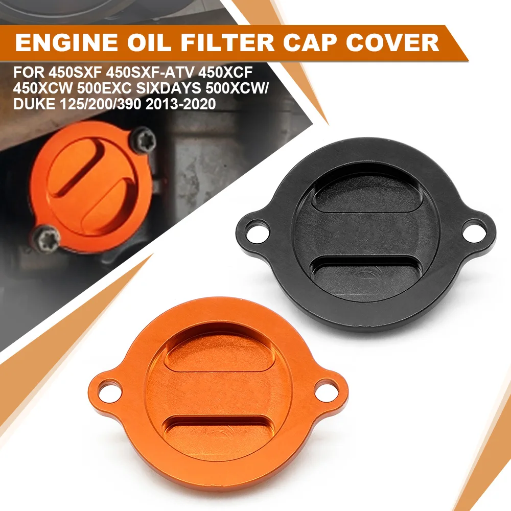 

Motorcycle For 690 SMC/Supermoto/990 Adventure Baja Dakar R/1190 RC8-R Akrapov Accessories 2010-2019 Engine Oil Filter Cover Cap