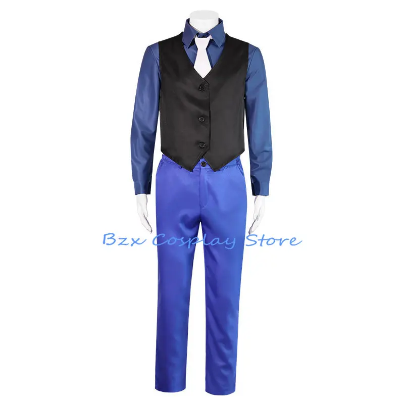 Costume de Clown Anime pour Homme, Uniforme Bleu, Glacé, ix, Jeu Jokers, Tenue