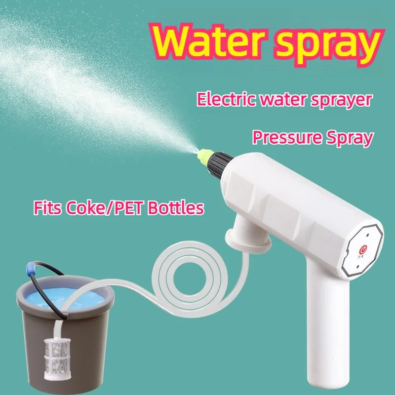 Electric Sprayer Bottle, Pressure Pump Spray for Plants/Watering/Disinfecting, DIY Fits Coke/PET Bottles