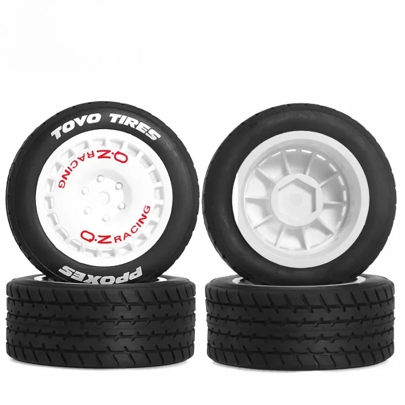 1/10 1/14 RC Rally Racing Drift Tires On Road Car Резиновые шины 60D 12mm Hex для HPI HSP KYOSHO Tamiya XV01 TT02 PTG2 TA06 Фото №3