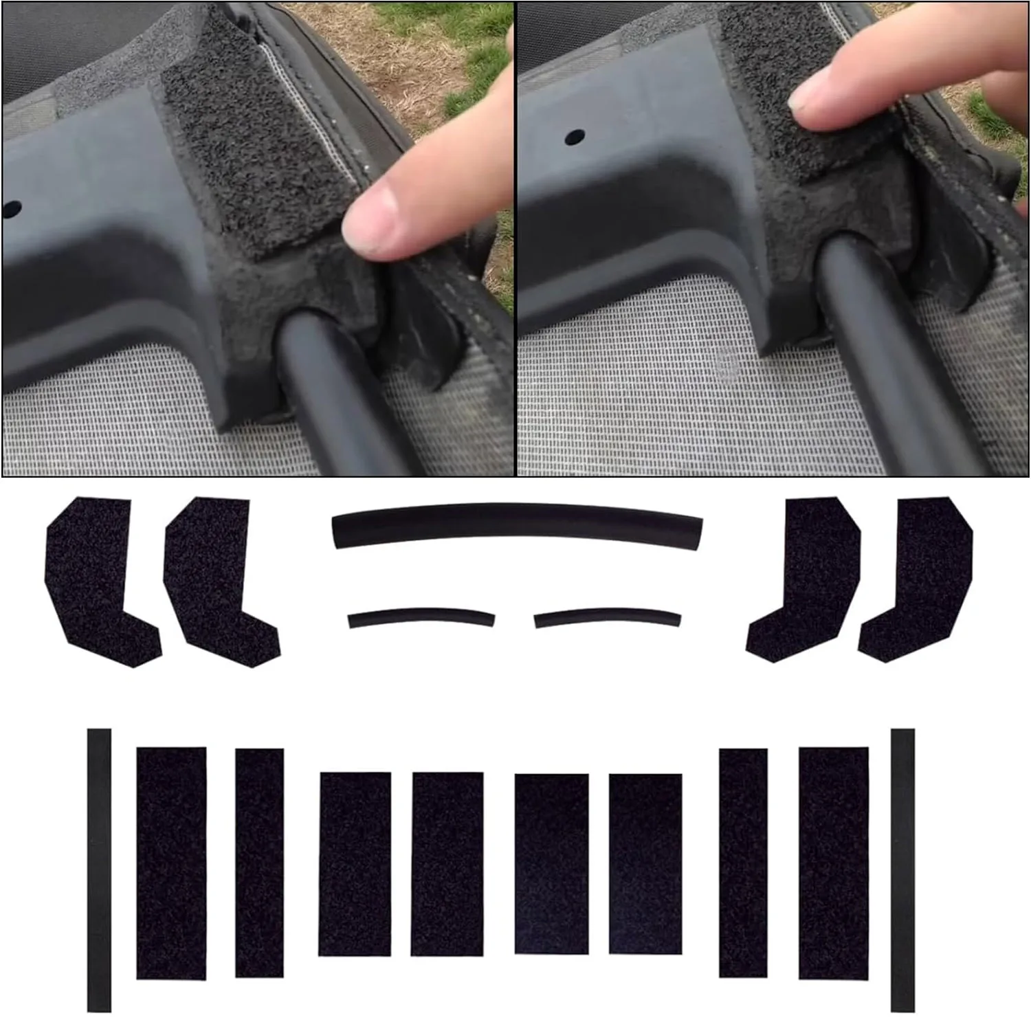 Zestaw uszczelek blokujących piankę do naprawy wycieków dla Jeep Wrangler JK 2007-2017 68026937 AB