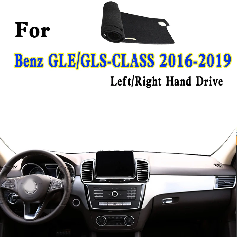 

For 2016-19 Benz GLS GLE 500 350 C292 W166 Dashmat Dashboard Cover Instrument Panel Insulation Sunscreen Protective Pad