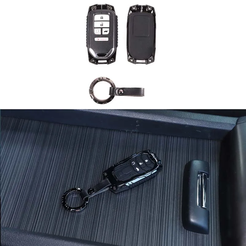 

Cool Mech Style Key Case Cover Car Key Fob Protective Case For Honda Pilot YF5 CR-V RW1 RW2 Jade FR4 FR5 2016-2022 Crosstour TF1