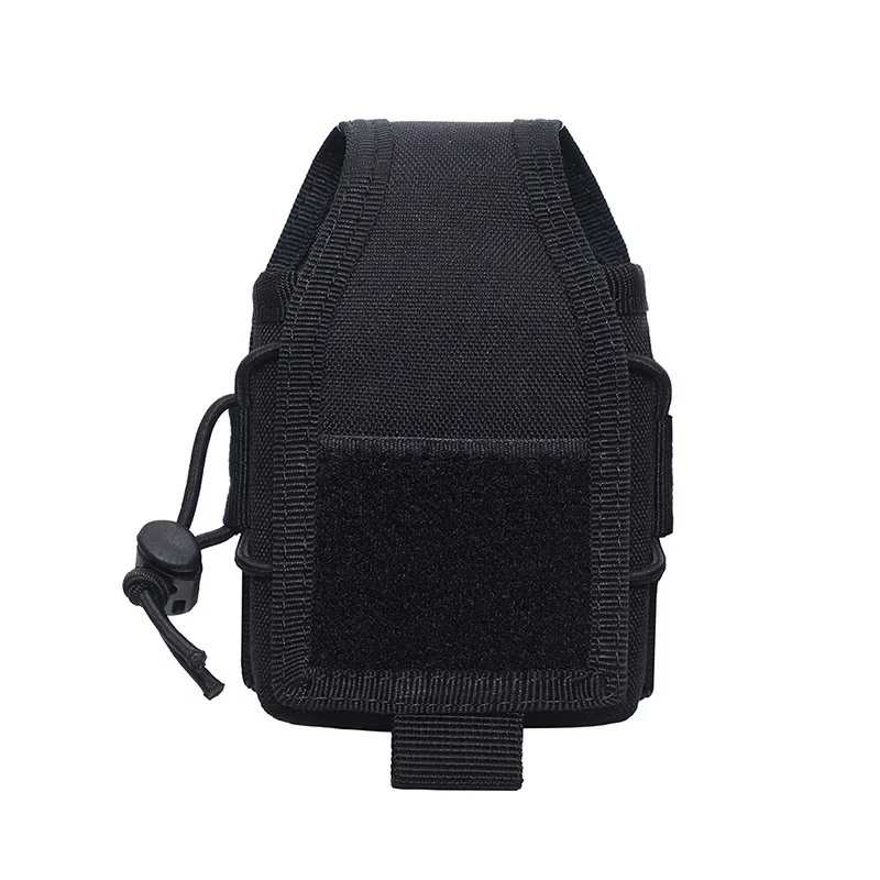 Outdoor Molle Walkie Talkie Holder Bag 1000D Nylon Tactical Hunting Climbing Waist Belt Phone Bags Intercom Storage Pouch
