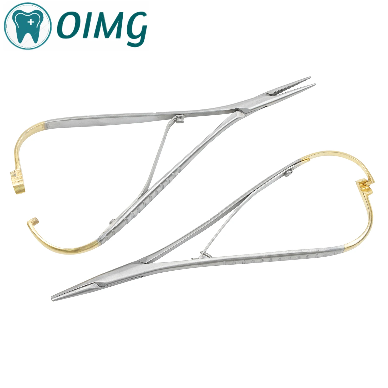 Dental Needle Holder Tweezers Orthodontic Instrument Dentistry Product Stainless Steel Mathieu Needle Holder 1pcs