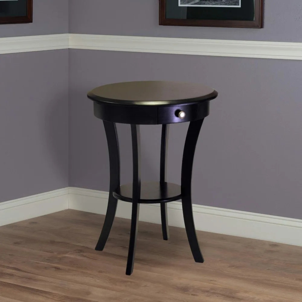 

Sasha Accent Table, 20W x 20D x 27H In, Black