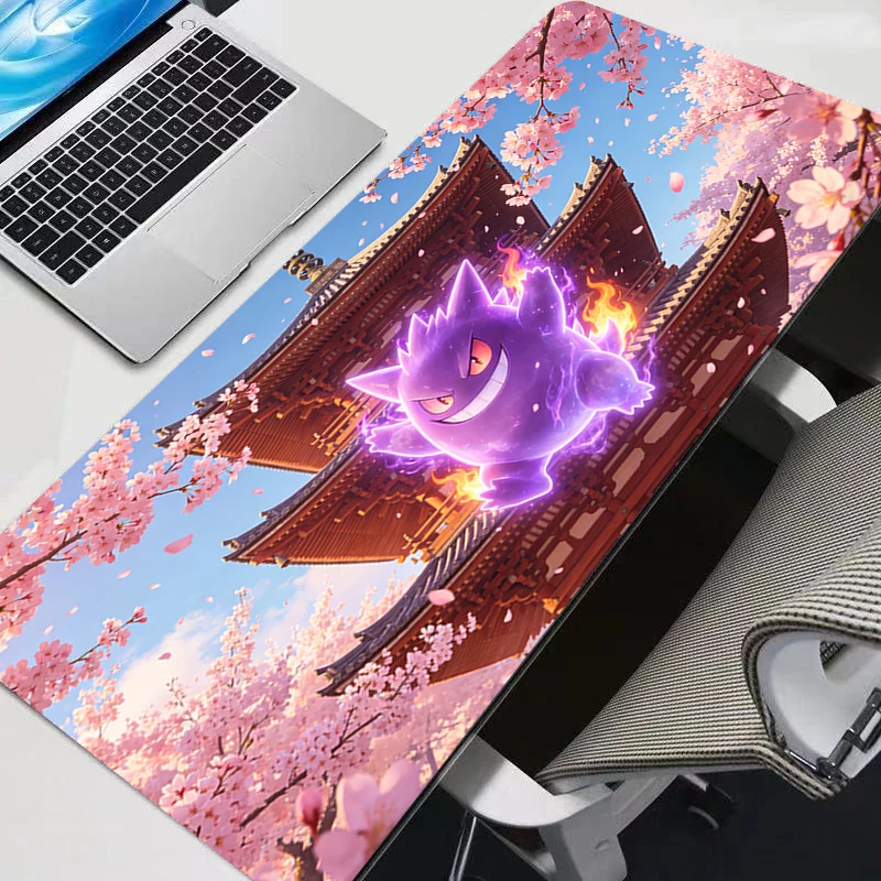 

Extra Large Gaming Mouse Pad Gengar Pikachu Sakura Pagoda Rug Computer Gamer Laptop Keyboard Carpet Mouse Mat Rubber Table Rug