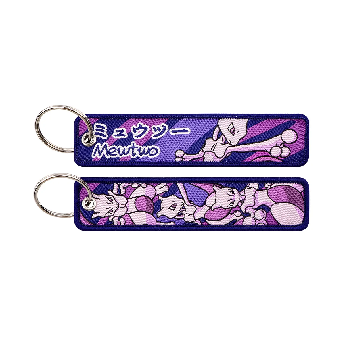 Pokemon Anime Stickerei Schlüsselanhänger Schlüsselband Jet-Tag für Autos Motorräder Rucksack Schlüsselring Anhänger Schmuck Anime Fan Zubehör
