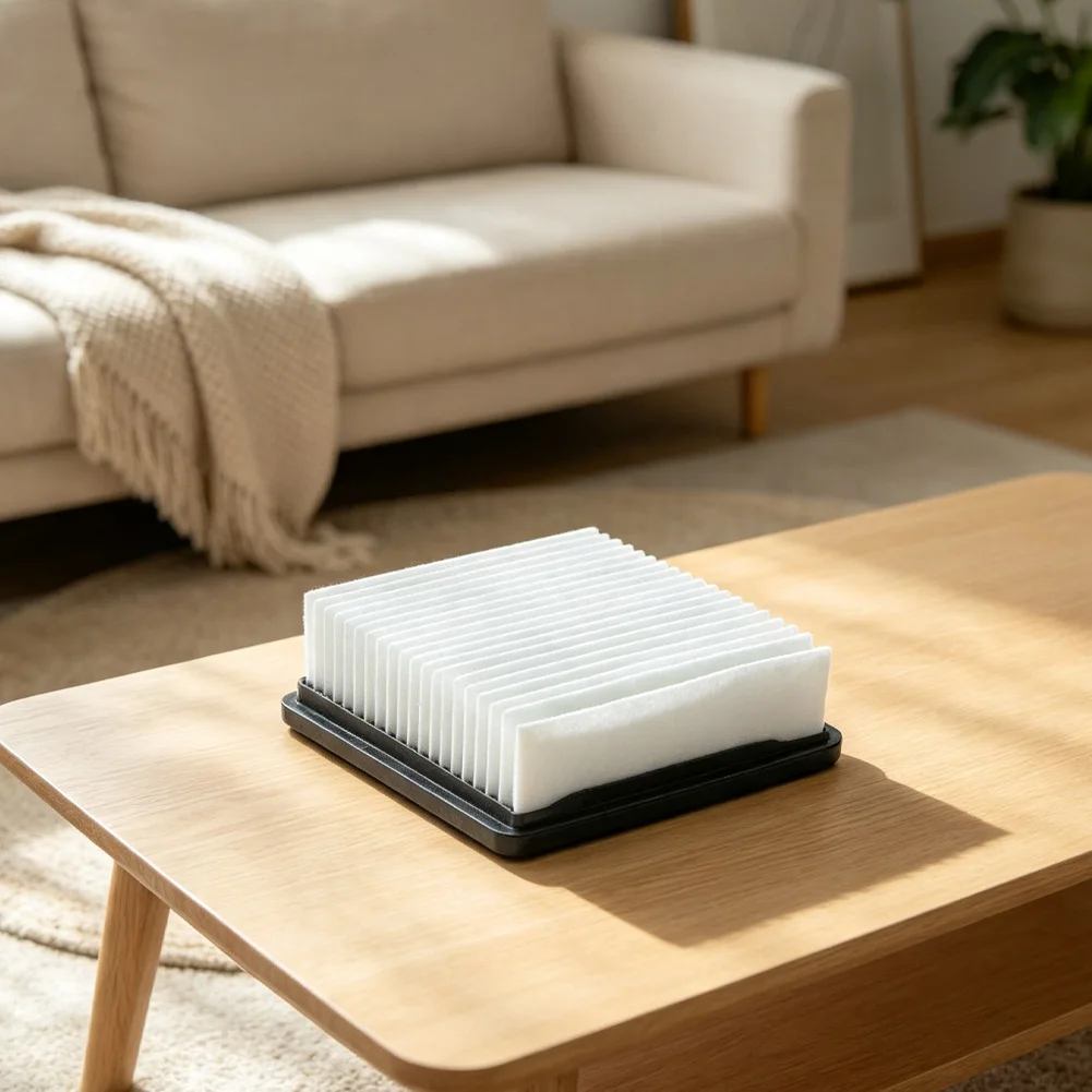 Industrial Vacuum Filter 1037822 Dust Panel Filter For Industrial Floor Cleaning Easy Installation Design White