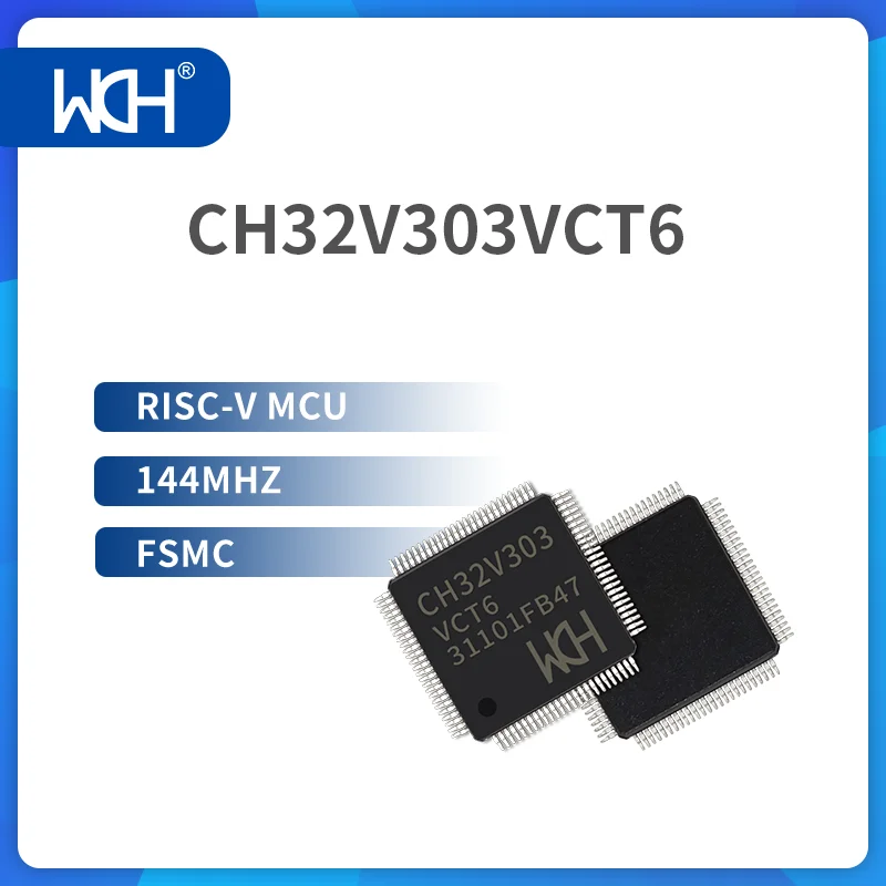 5/10Pcs/Lot CH32V307 RISC-V MCU 144MHz USB(480Mbps build-in PHY) 8*UART Ethernet