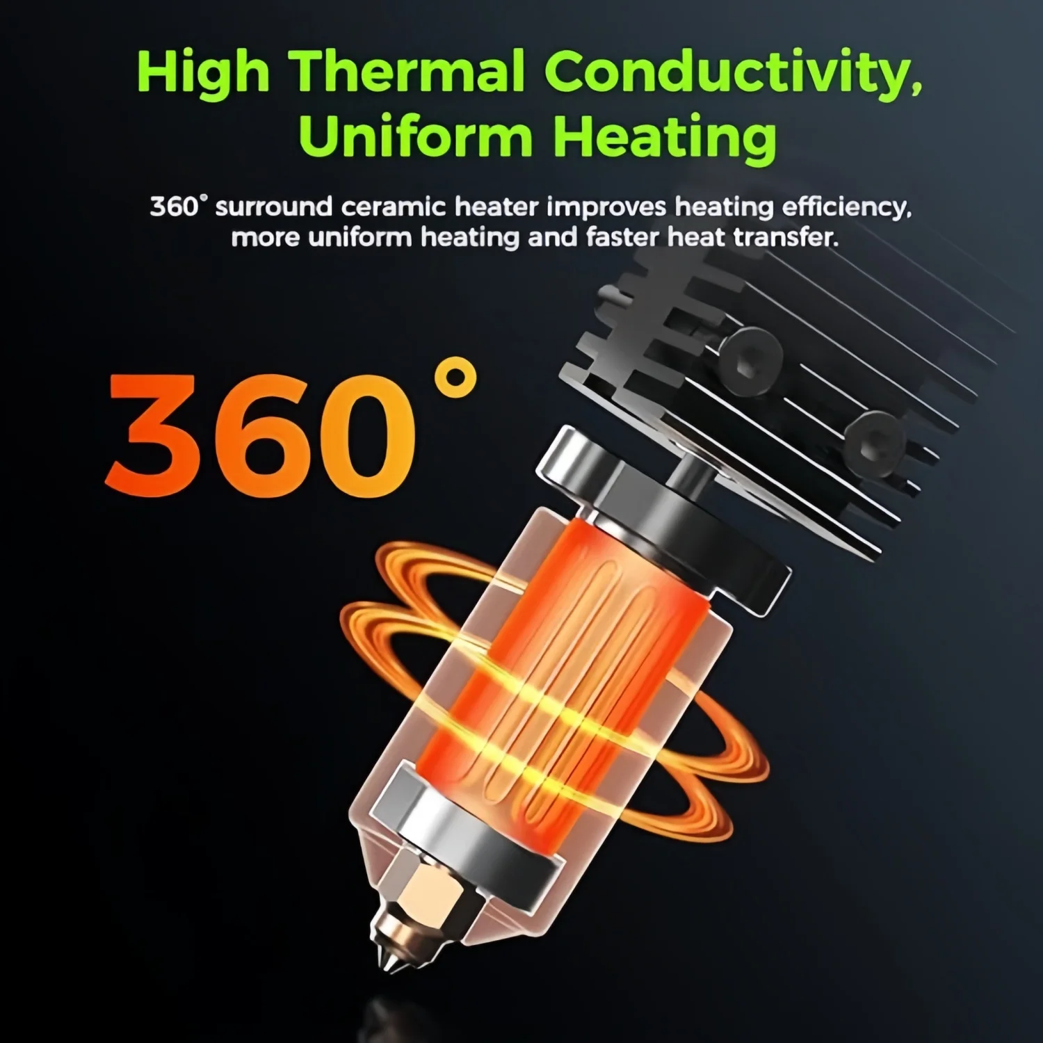 Creality K2 / K2 Pro Hotend-Düse und Hotend-Adapter-Board-Kit, Upgrade für Hochtemperatur-Extruder 3D-Drucker-Zubehör – Detail 4
